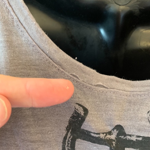 T.RAINS Scoop Neck Burger Tank Top Medium loose fit Poly cotton blend - Picture 4 of 4